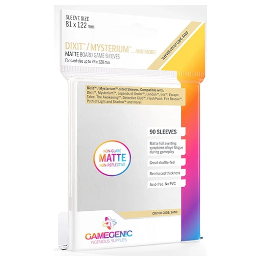 Gamegenic Sleeves:  Matte Dixit 81x122mm (90ST) - Sand
